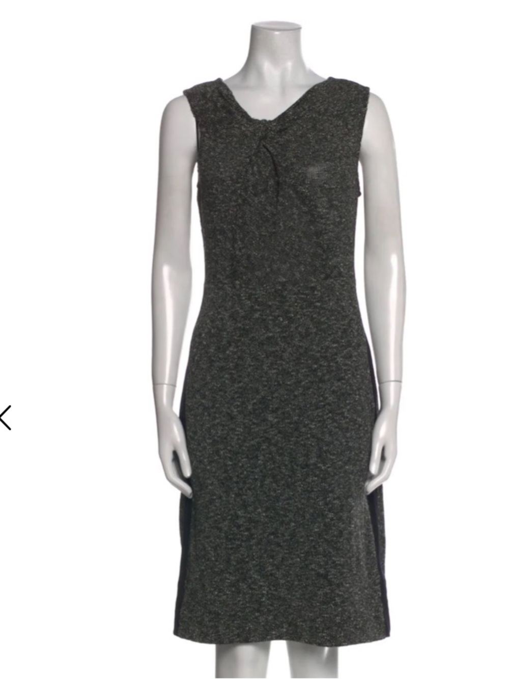 Jason Wu Shimmery Knit Sleeveless Sheath Dress in Charcoal